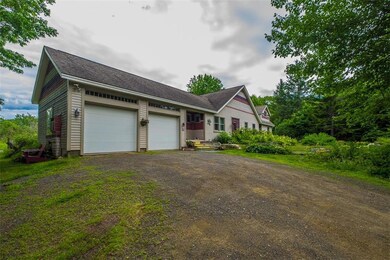 Two car garage is connected to the...