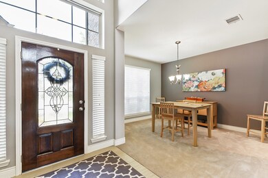 Dining room is to the left once you enter the front door.