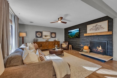 Spacious entertainment area.