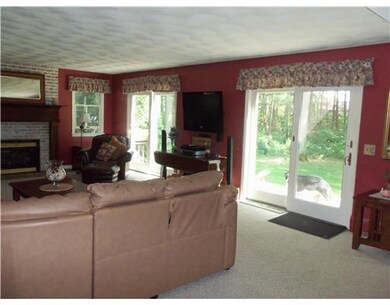 Den/Family/Great Room. double sliders to back yard