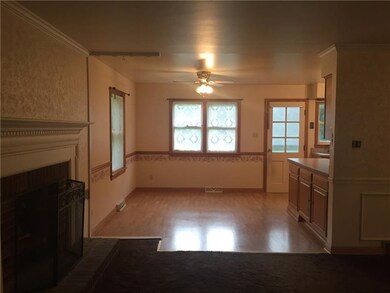Dining and Kitchen Areas from the Living Room