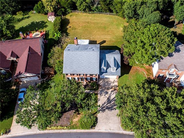 Aerial view of home.