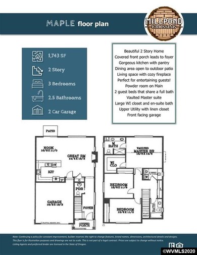 Photos are of a previously built home and for exam