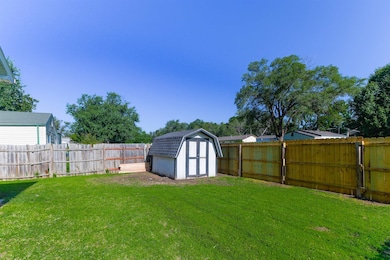 Fenced back yard- corner lot