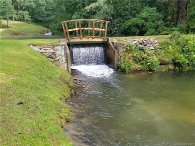 3 waterfalls feed into the lake.  This one is in front of this lot.
