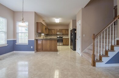 From the kitchen you will notice the eat-in dining area and the stairs that take you to the bonus room!  134 Savannah Ridge Murfreesboro
