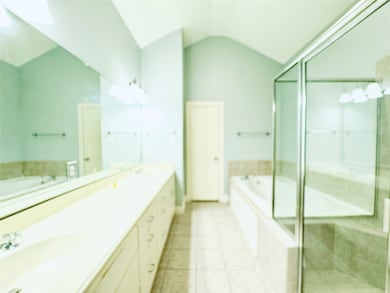 Oversized primary bath with separate shower and ba