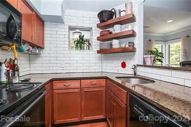Custom floating shelves gives extra space