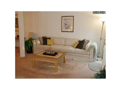 Sitting area in living room shows spaciousness