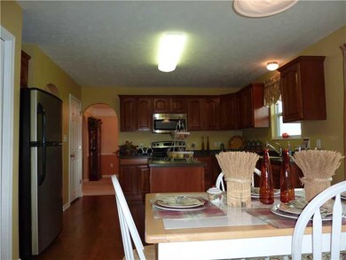 Kitchen. Pantry is to left of table. Picture taken
