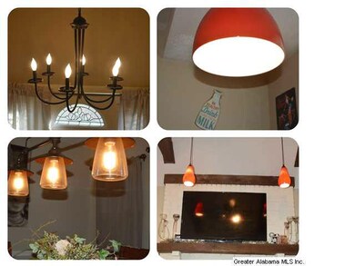 New lighting throughout the home.