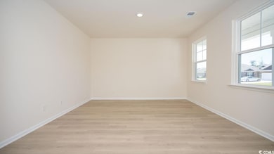 Spare room featuring plenty of natural light, base