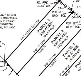 Plat of survey Parcel 9