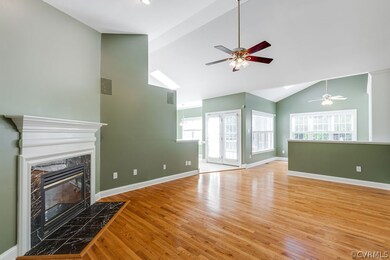 Family room has media capabilities for wall mount