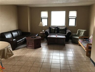 View of great room from the kitchen.