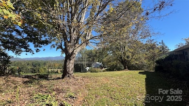 Side, level yard with beautiful mountain views.