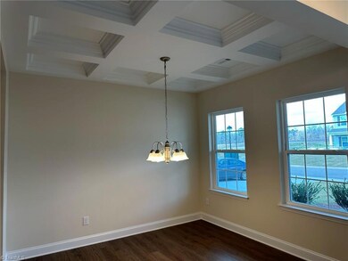 Coffered ceiling in DR