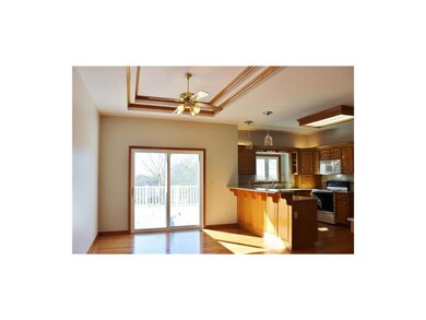 The kitchen and dining room feature beautiful hard