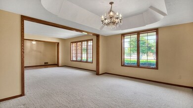 Formal Dining Room with Coffered Ceiling