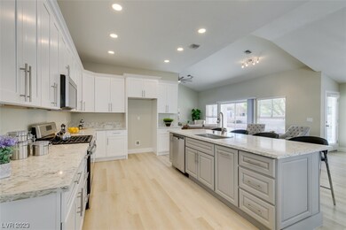 Reconfigured galley kitchen