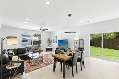 Living room featuring light wood finished floors,