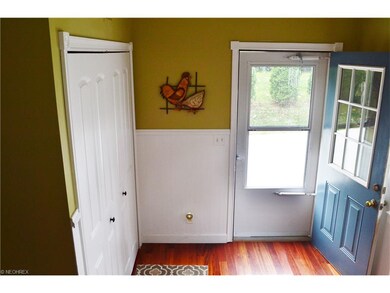 Entry from driveway into mudroom