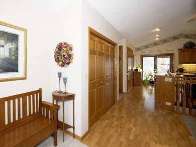 The foyer opens into the main living area!
