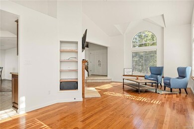 Dining area open to living room.