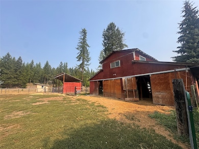 back view of barn