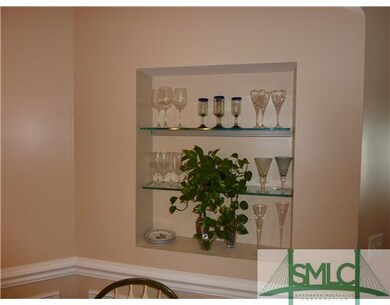 Dining Room. Dining Room with Recessed Shelves
