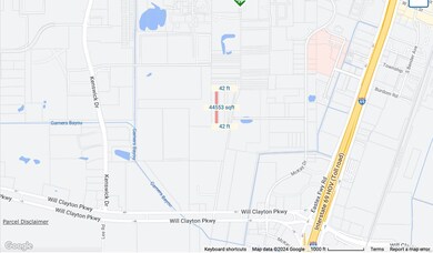 The lot is located here. It is currently landlocke