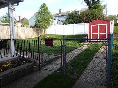 Land. The shed is included.