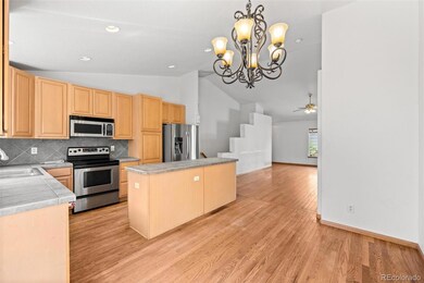 Large kitchen + island
