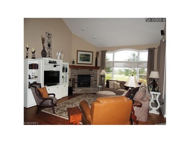 View of Great Room and golf course views from Kitc