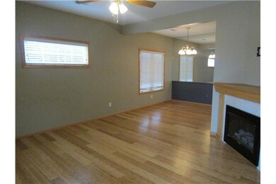 Living Room. New Laminate floors. Gas fireplace. D