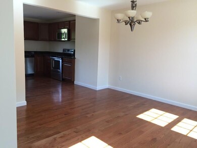 Formal dining room with hardwood floor
