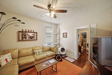 The living room has access to the second bedroom a