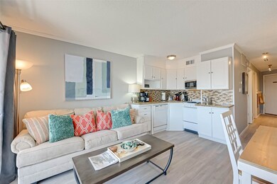The CLASSIC DESIGN of combined living room and kit
