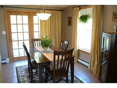 Dining Room. French doors lead to...