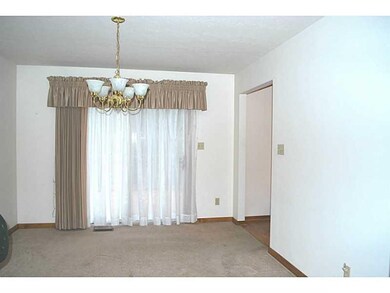 Dining Room. Large dining room with sliding glass 
