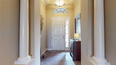 Nice entry with slate floor, 8 foot door and natur