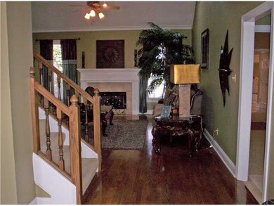 lovely front entrance into this wonderful home. No