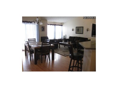 View of living and dining rooms from kitchen