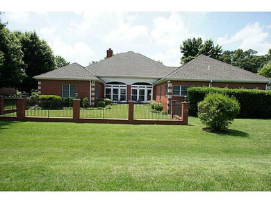 Exterior Back. Huge backyard with mature trees.