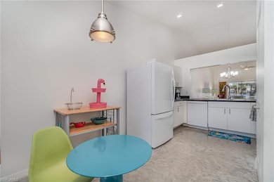 Breakfast area and kitchen