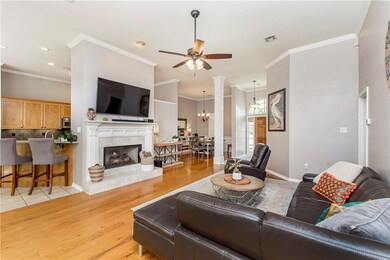 Versatile open floor plan