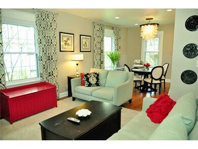 Living Room. Open concept between living & dining.