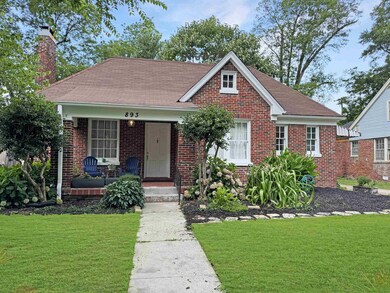 View of front of home with a front yard