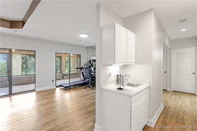 Kitchen, living room views when you walk in