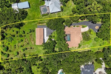 Birds eye view of property